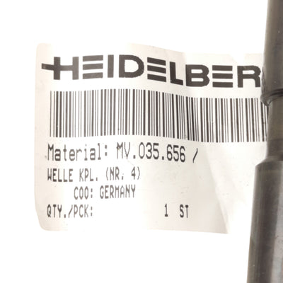 New Heidelberg MV.035.656 Roller Journal Parts Shaft, For CD102, HD72 & SM102