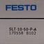 Used Festo SLT-10-50-P-A Pneumatic Slide, ø10mm Bore, 50mm Stroke, 1-10bar, M5 Ports