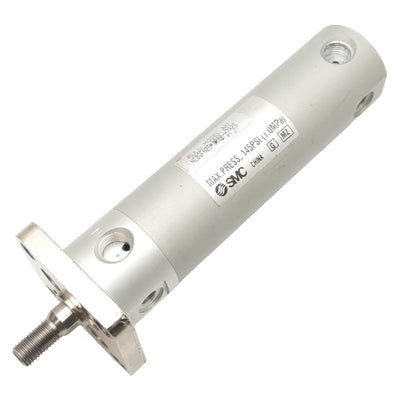 Used SMC NCDGFN25-0200-H7A2S Pneumatic Cylinder ø25mm/1in Bore, 2in Stroke, 1/8in NPT