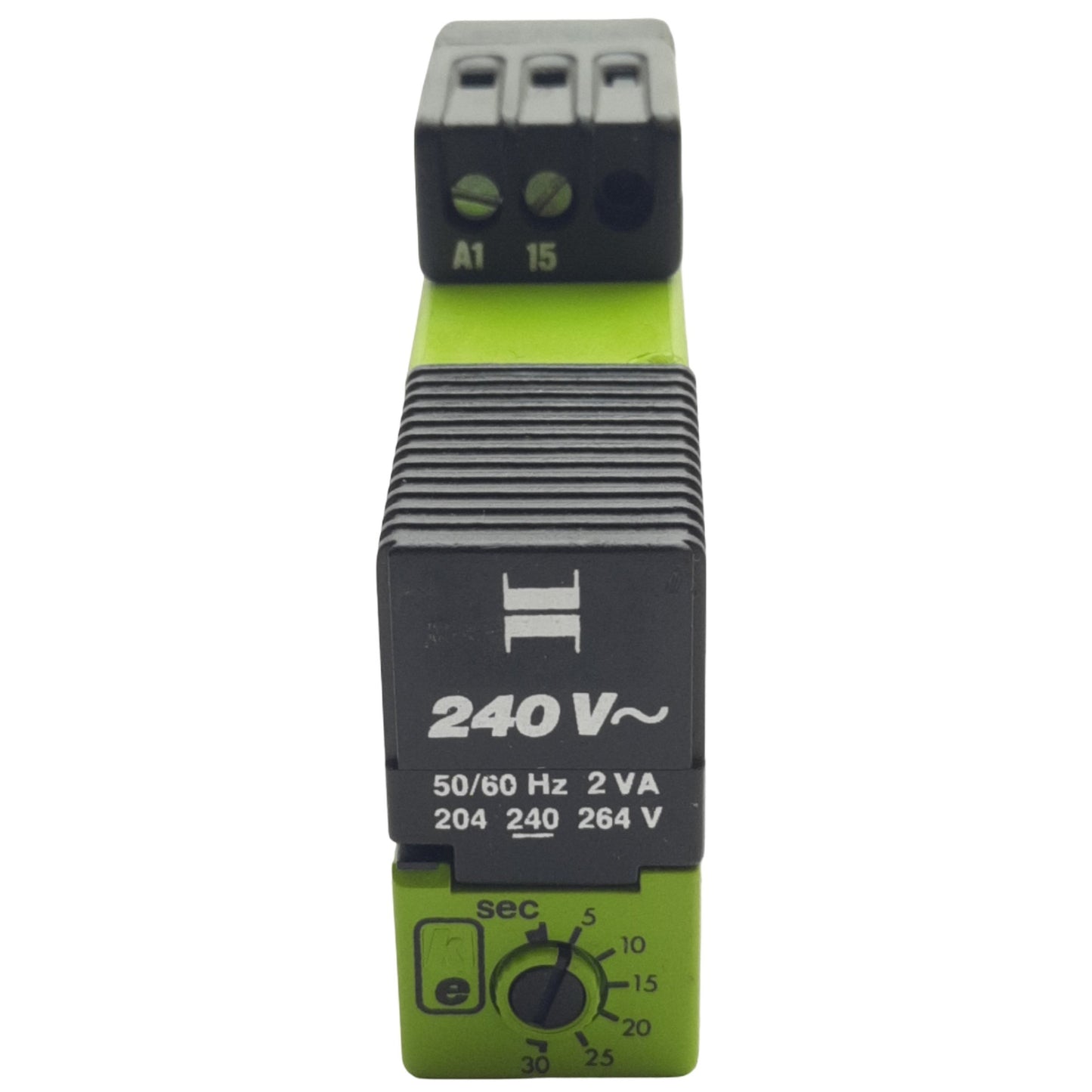 Used Tele Controls 5105~220 Time Delay Relay, 5 A 220VAC, 50/60 Hz, 1000 VA, 0-30 Sec