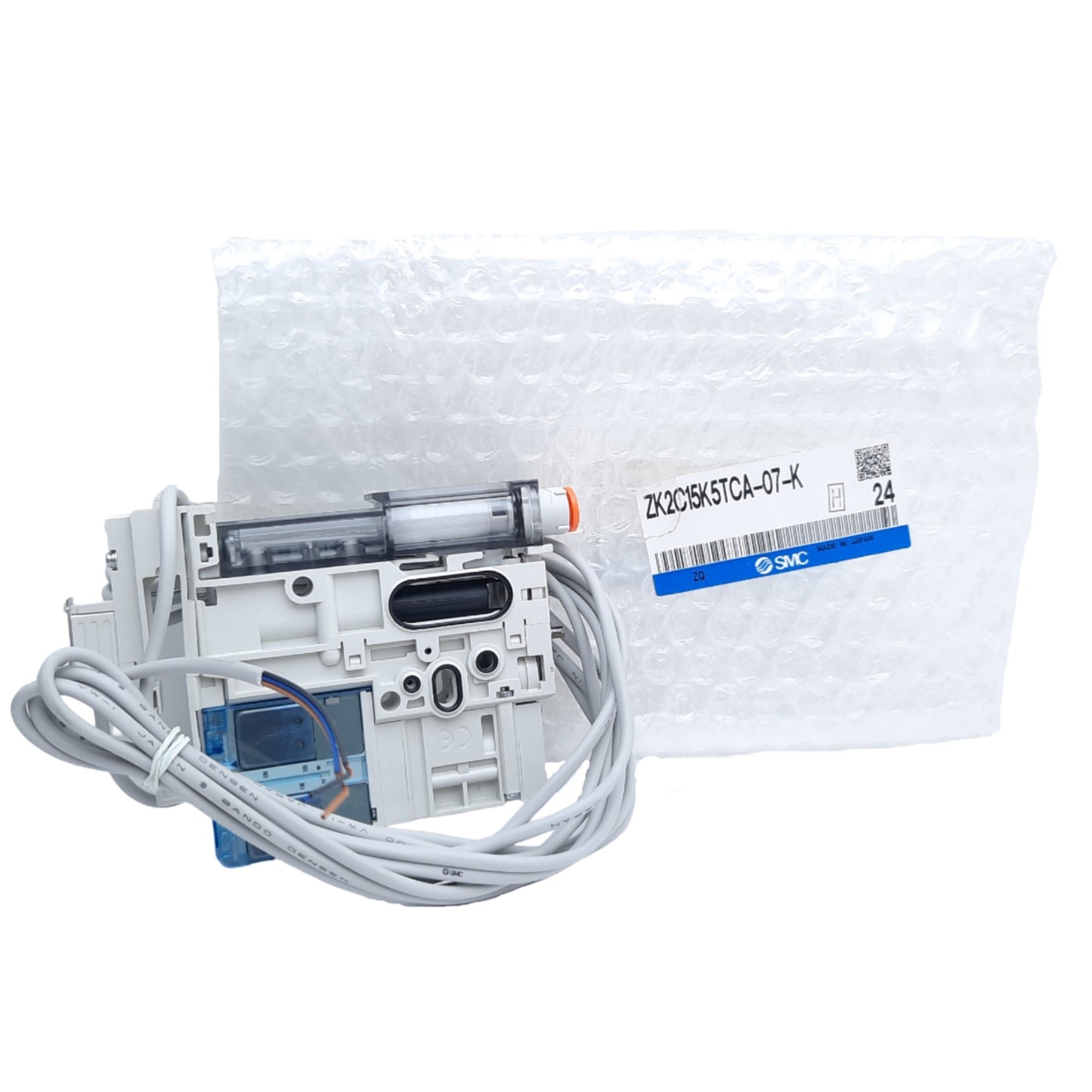 New SMC ZK2C15K5TCA-07-K Vacuum Ejector, ø1.5mm Nozzle,-100 to 100 kPa, 24 VDC Coil