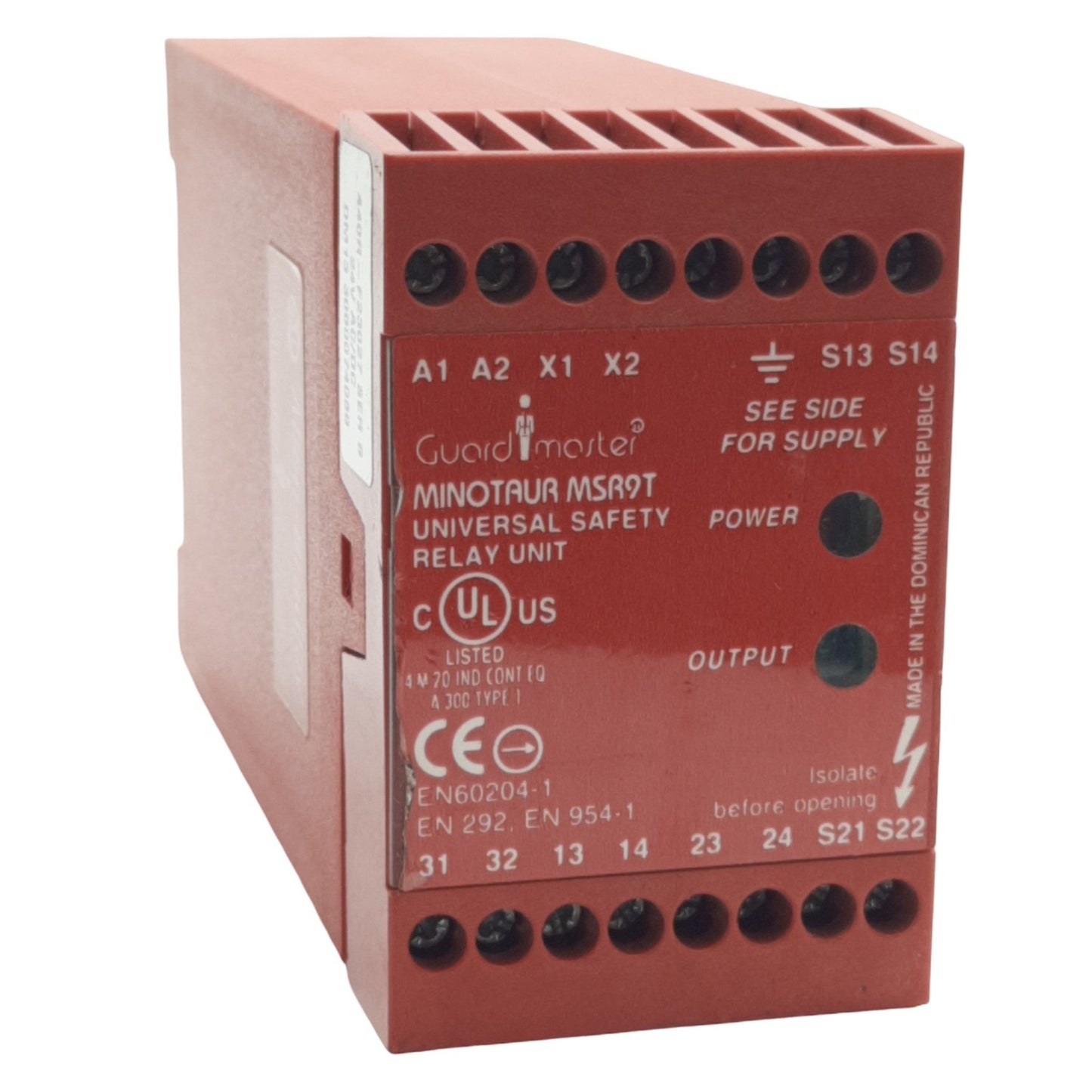 Used Allen Bradley 440R-F23027 Safety Relay, 24V AC/DC Supply, 4A 250VAC, DIN