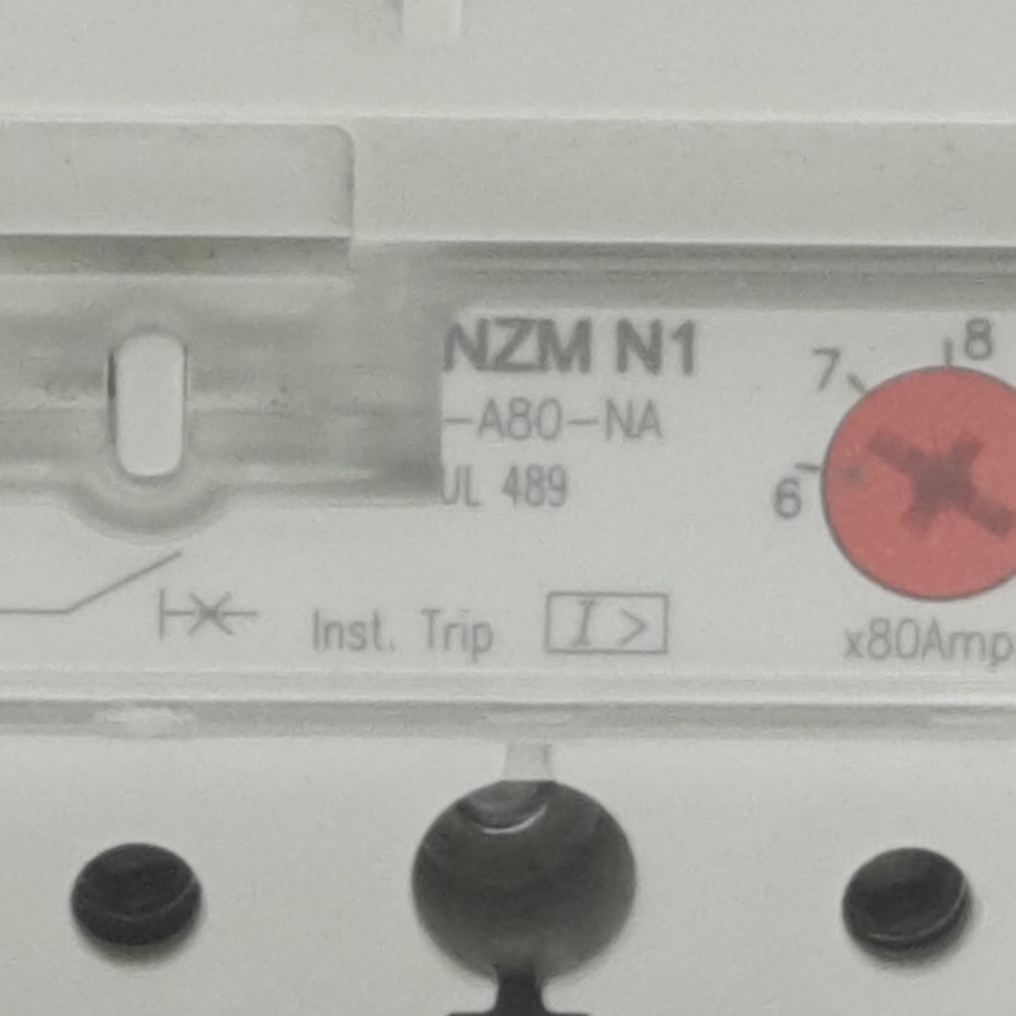 Used Eaton NZMN1-A80-NA Circuit Breaker 63-80A, 690VAC/500VDC, 3-Poles
