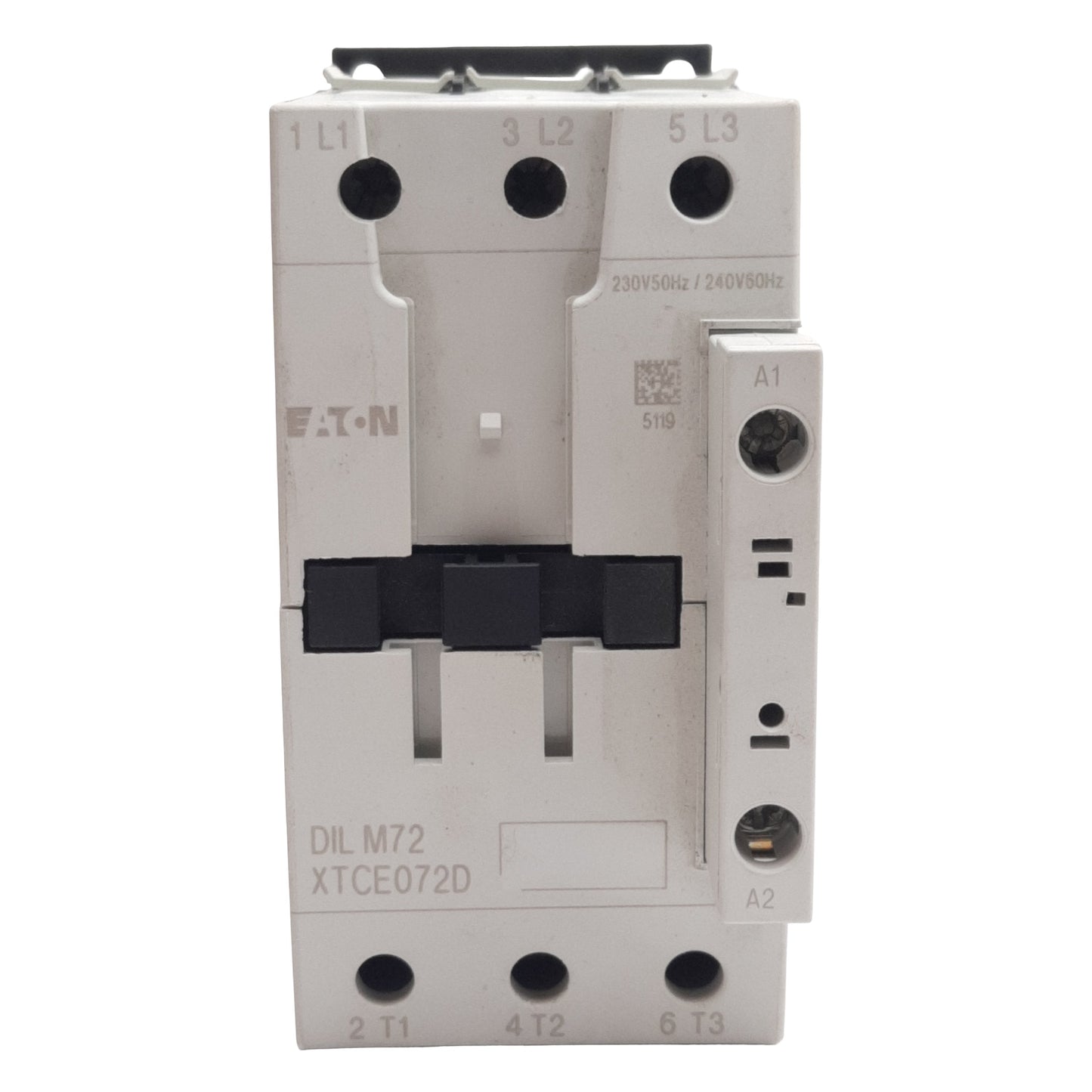 Used Eaton XTCE072D00F Contactor, 3-Pole 3-PH, 72A 690VAC, 230/240VAC Coil