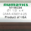 Used Numatics M18034 Pneumatic Cylinder, ø1-1/2in Bore, 4in Stroke, 1/8in NPT, 10bar