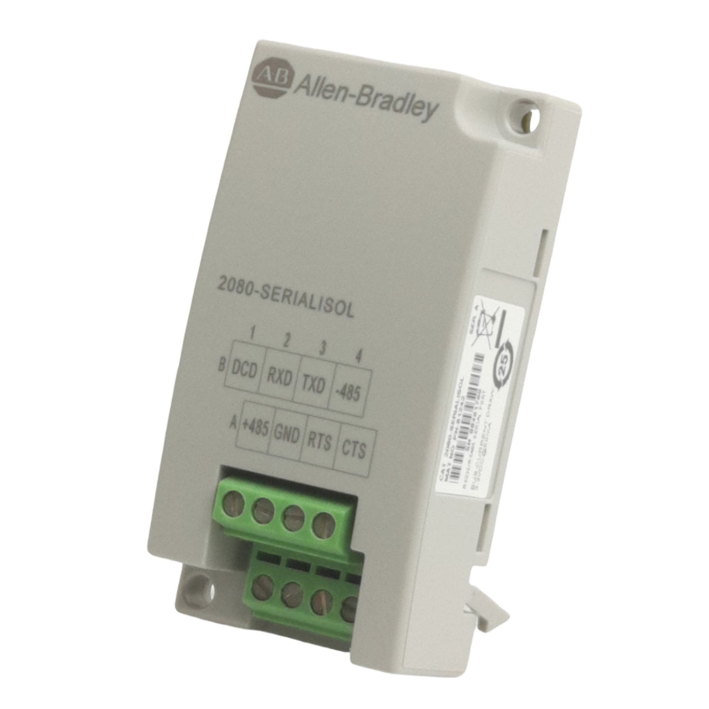 Used Allen Bradley 2080SERIALISOL 81242 Micro 800 Serial Port, RS232/485 Serial Port