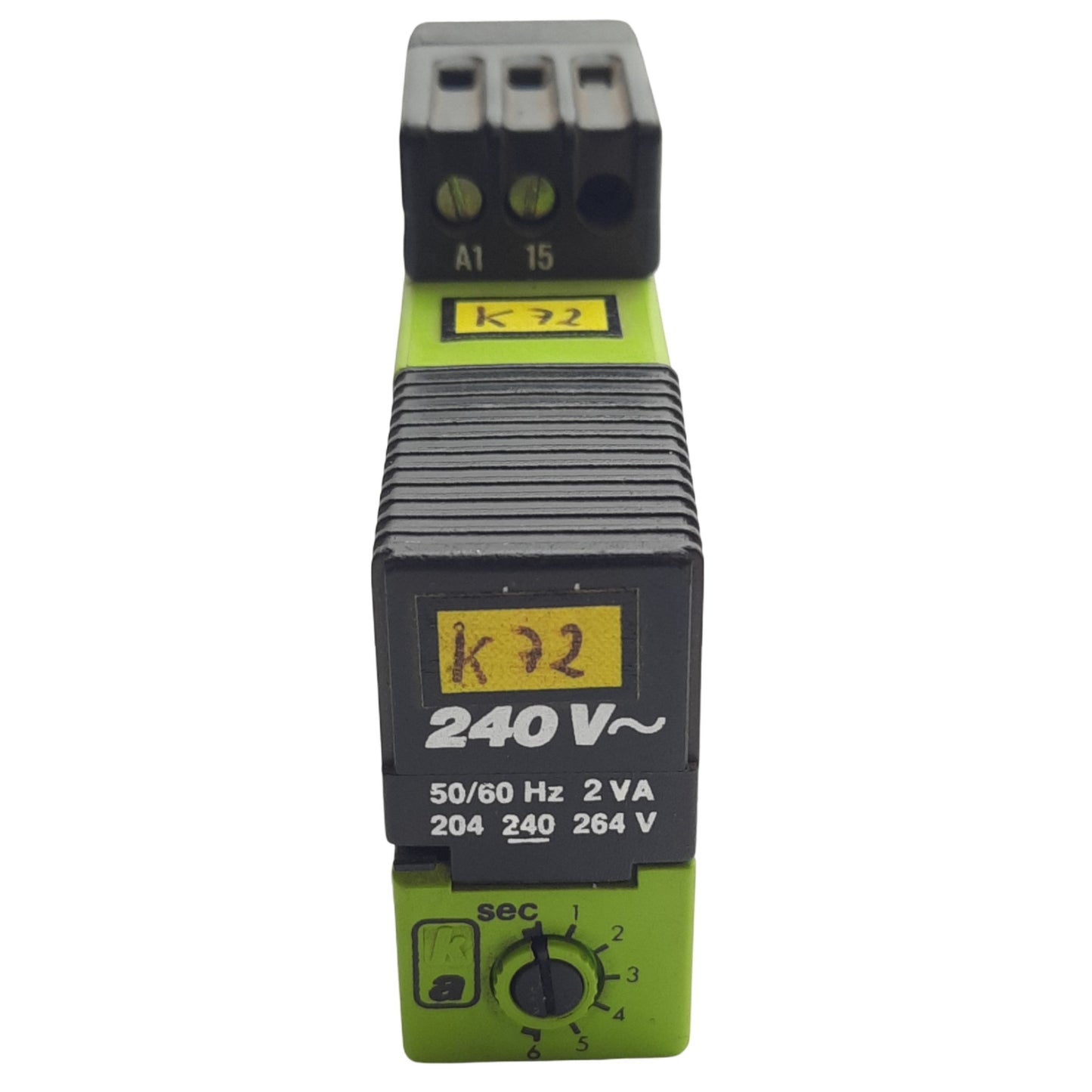 Used Tele Controls 5105~220 Time Delay Relay, 5 A 220VAC, 50/60 Hz, 1000 VA, 0-6 Sec