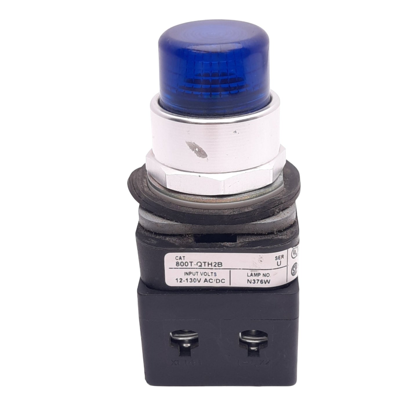 Used Allen Bradley 800T-QTH2B Illuminated Pushbutton, ø30mm, 1NC 1NO, 600VAC 10A Max