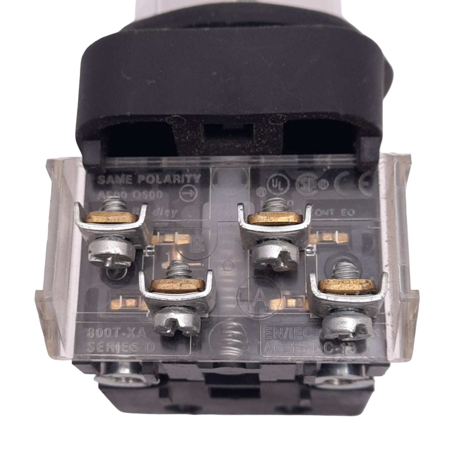 Used Allen Bradley 800T-QTH2B Illuminated Pushbutton, ø30mm, 1NC 1NO, 600VAC 10A Max