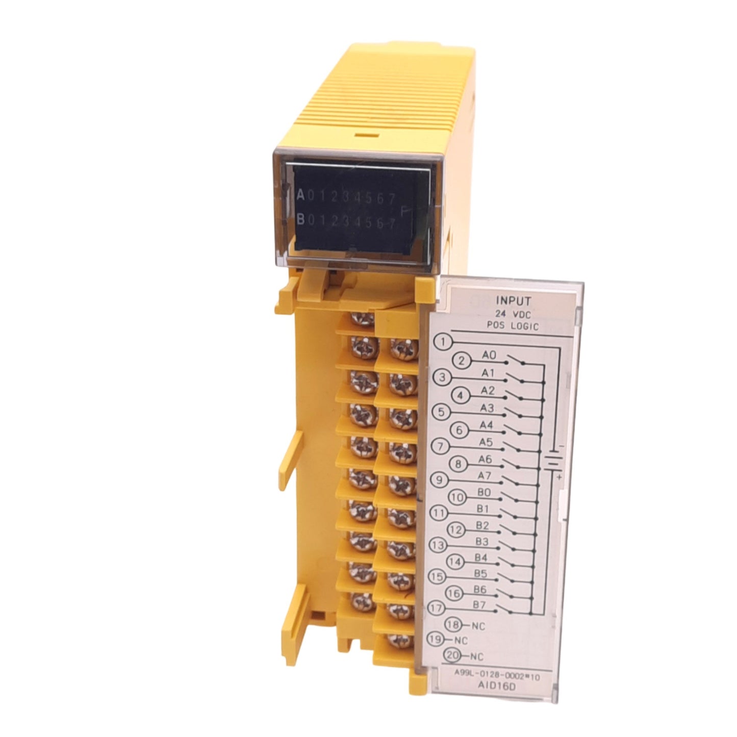 Used GE Fanuc A03B-0819-C104 PLC Digital Input Module, 16-Point, 20ms Response, 24VDC