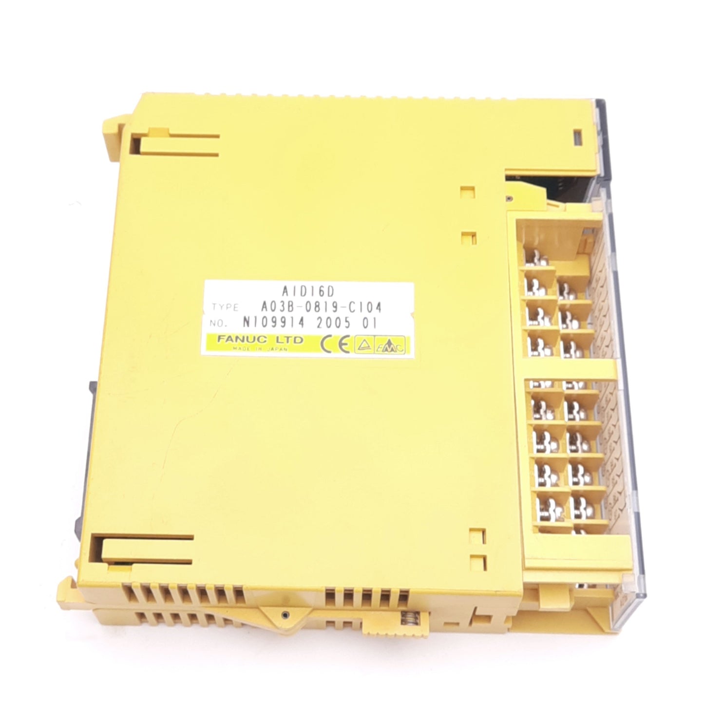 Used GE Fanuc A03B-0819-C104 PLC Digital Input Module, 16-Point, 20ms Response, 24VDC