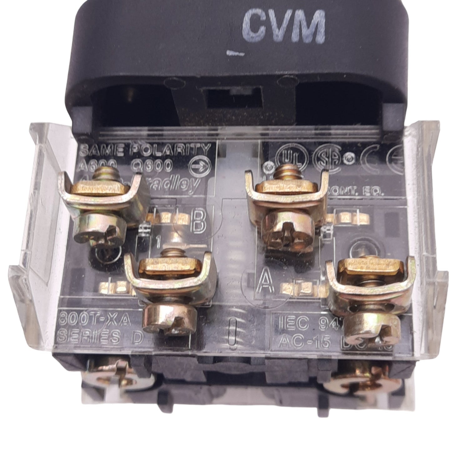 Used Allen Bradley 800T-QA10 Illuminated Pushbutton, ø30mm, 1NC 1NO, 600VAC 10A Max