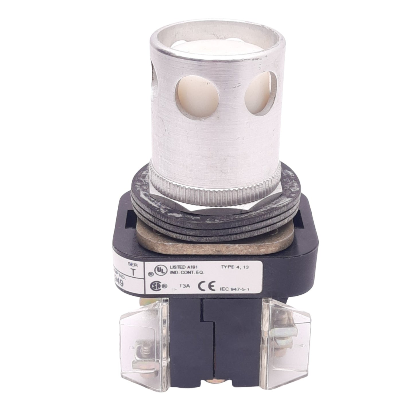 Used Allen Bradley 800T-QA10 Illuminated Pushbutton, ø30mm, 1NC 1NO, 600VAC 10A Max