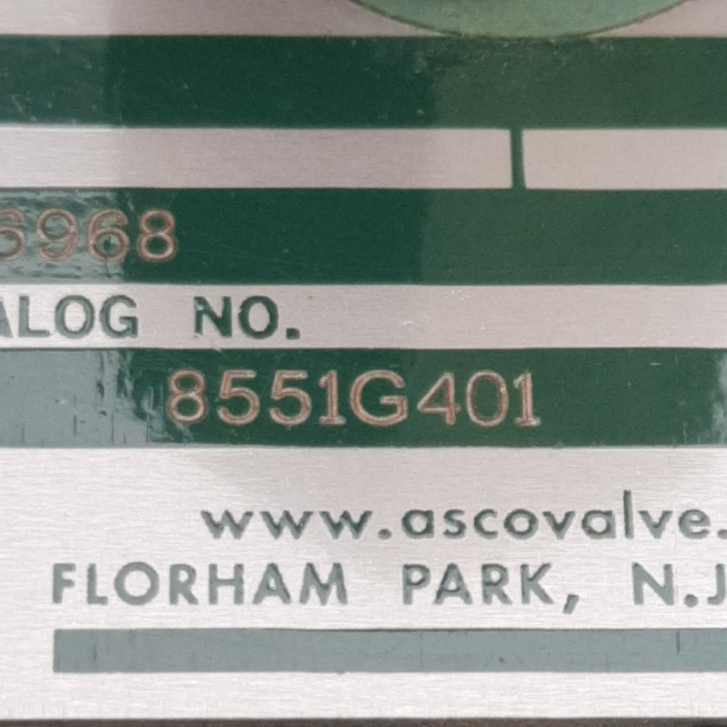 Used Asco 8551G401 Red-Hat Spool Valve, 1/4in x 1/8in NPT, 30-120psi, 24VDC Coil