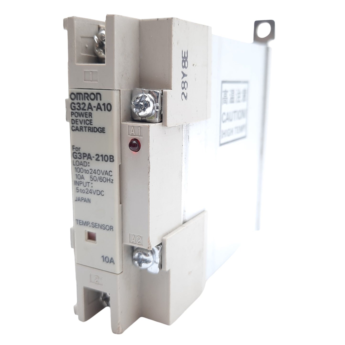 Used Omron G3PA-210B Solid State Relay, Load 100-240VAC 10A 50/60Hz Input 5-24VDC