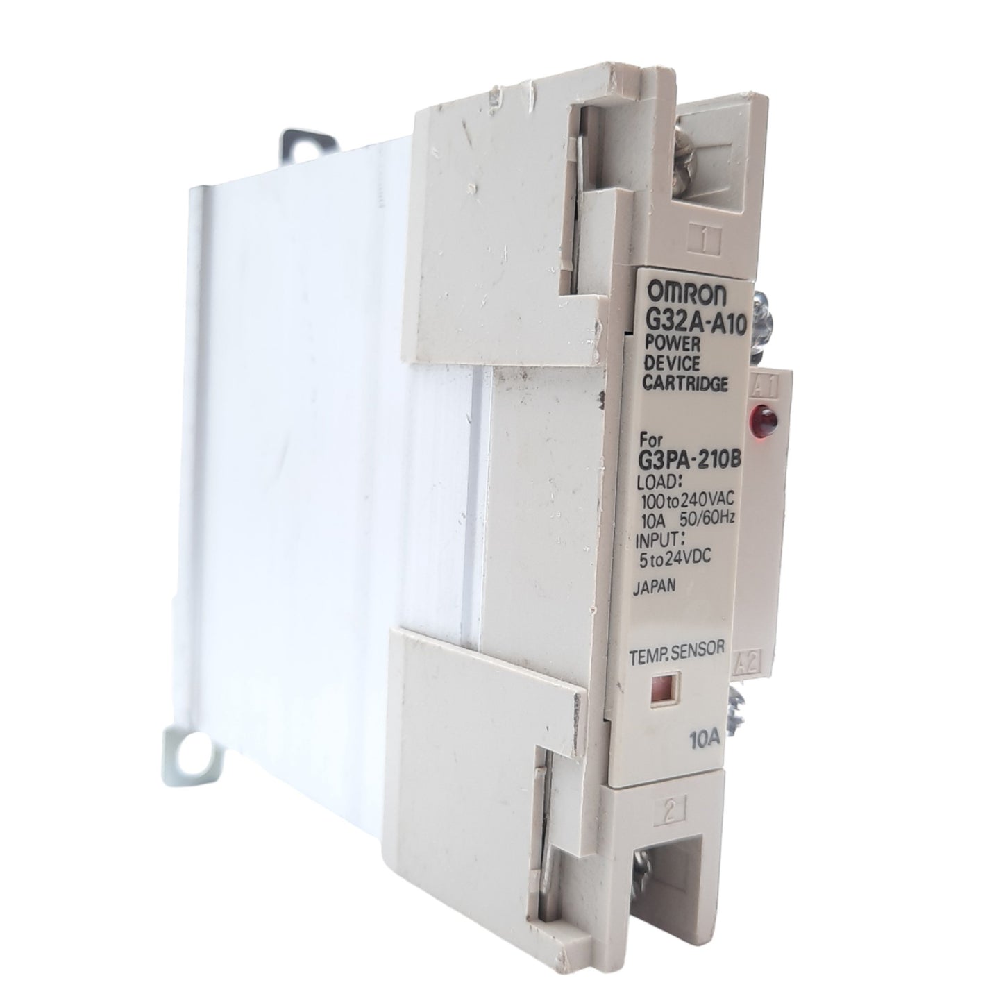 Used Omron G3PA-210B Solid State Relay, Load 100-240VAC 10A 50/60Hz Input 5-24VDC