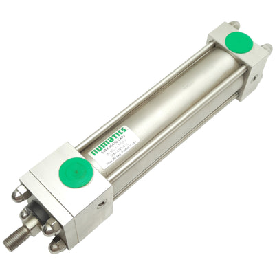 Used Numatics S4SK-05A1D-CAA2 Pneumatic Cylinder, ø1.5in Bore, 5in Stroke, 3/8in NPT