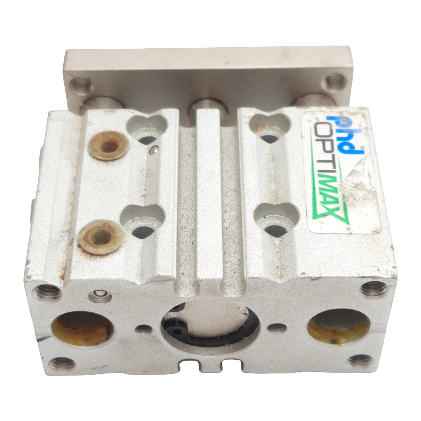 Used PHD OSPC5-16x10 Compact Guide Cylinder, ø16mm Bore, 10mm Stroke, 145psi, M5