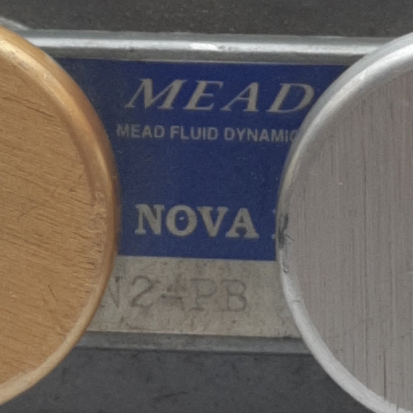 Used Mead N2-PB Nova 1 Double Push Button Control Valve, 1/4" NPTF Port, 40 PSI Min