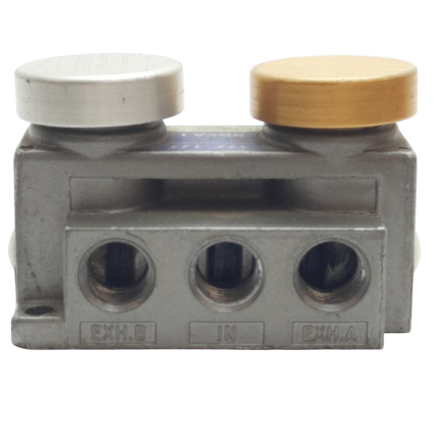 Used Mead N2-PB Nova 1 Double Push Button Control Valve, 1/4" NPTF Port, 40 PSI Min
