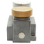 Used Mead N2-PB Nova 1 Double Push Button Control Valve, 1/4" NPTF Port, 40 PSI Min