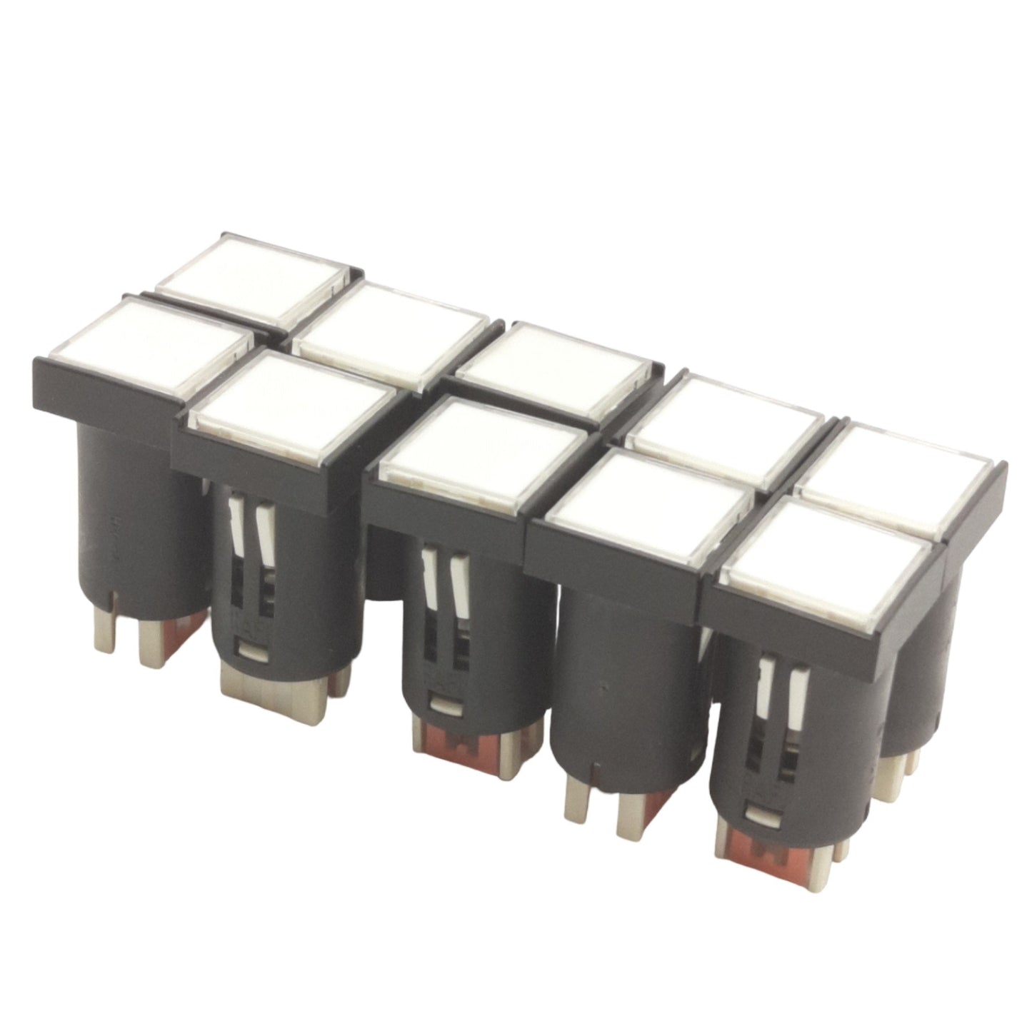 New Lot of 10 Heidelberg 81.186.3855 Illuminated Momentary Pushbuttons, For CD/SM