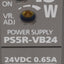 Used Idec PS5R-VB24 Power Supply, 100-240VAC In, 24VDC 0.65A 15W Out, DIN Rail