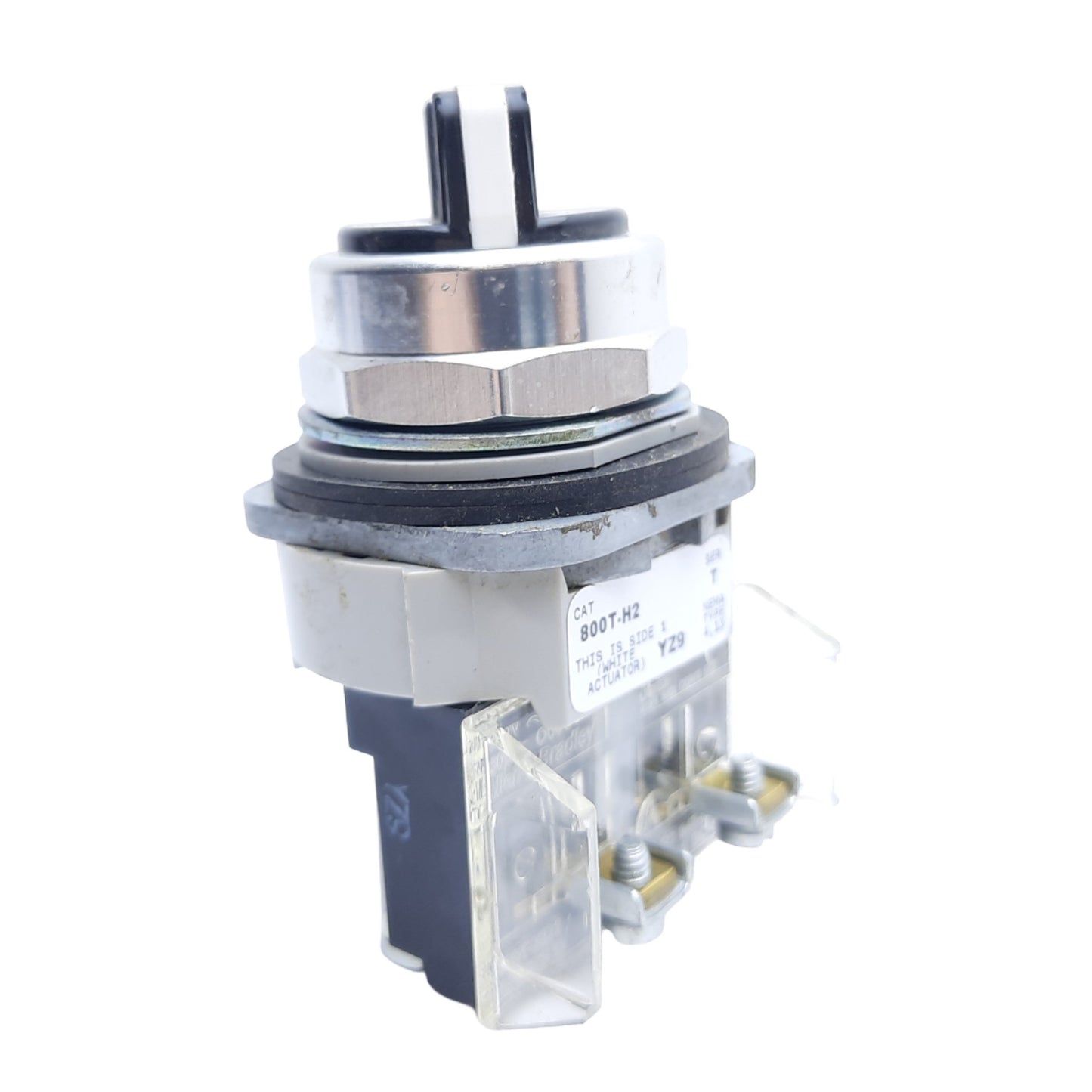 Used Allen Bradley 800T-H2 Maintained Selector Switch 2-Position, 600V AC ø30.5mm