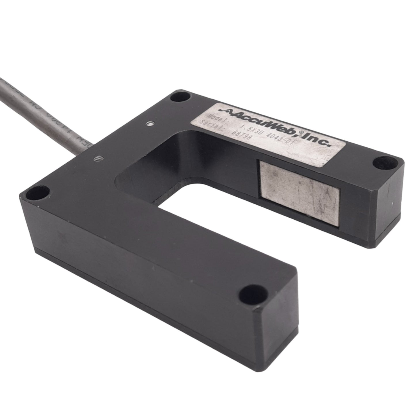 Used AccuWeb 1.5X3U 4043-01 Guide Sensor for MICRO 4000 NET, 5mm Sensing Width