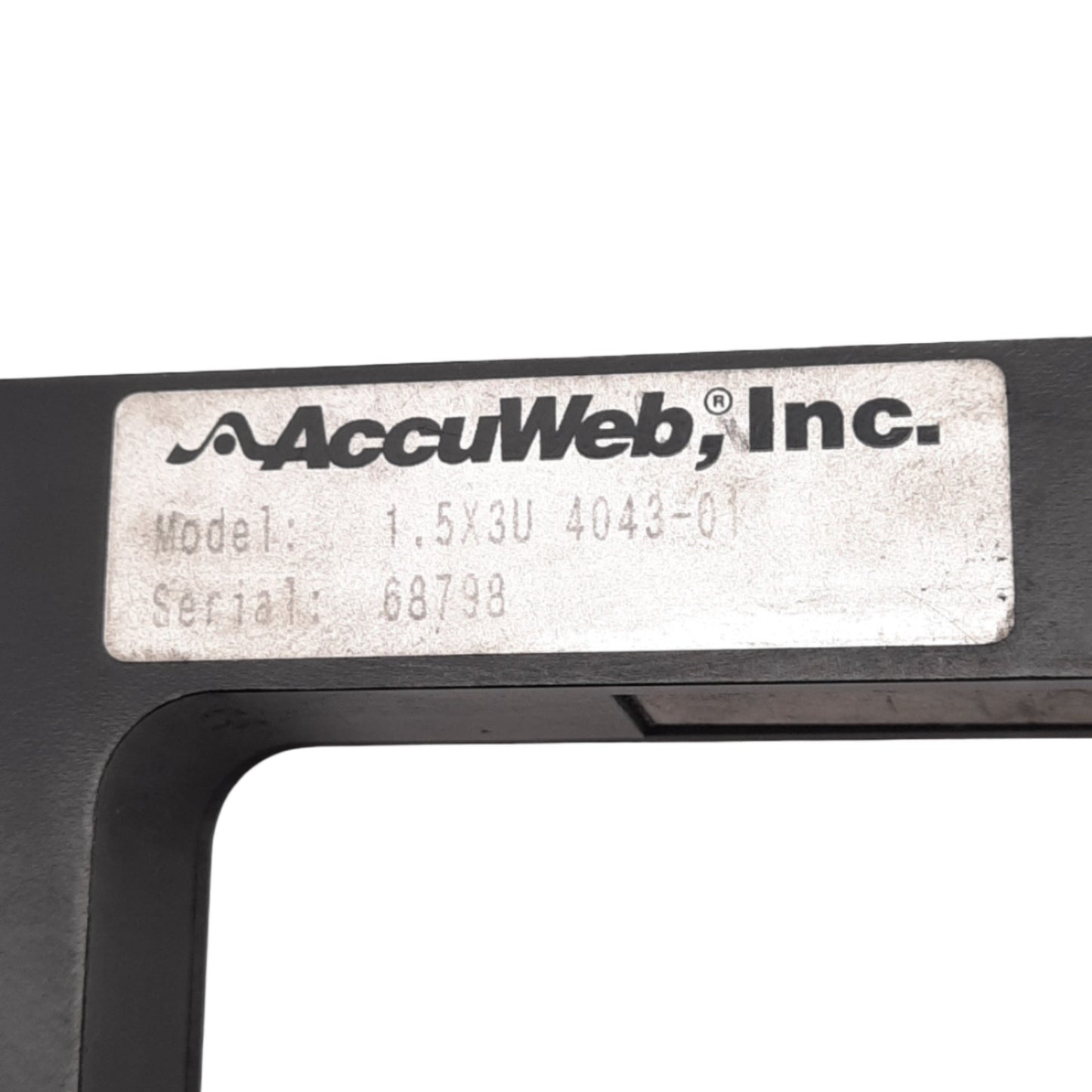 Used AccuWeb 1.5X3U 4043-01 Guide Sensor for MICRO 4000 NET, 5mm Sensing Width