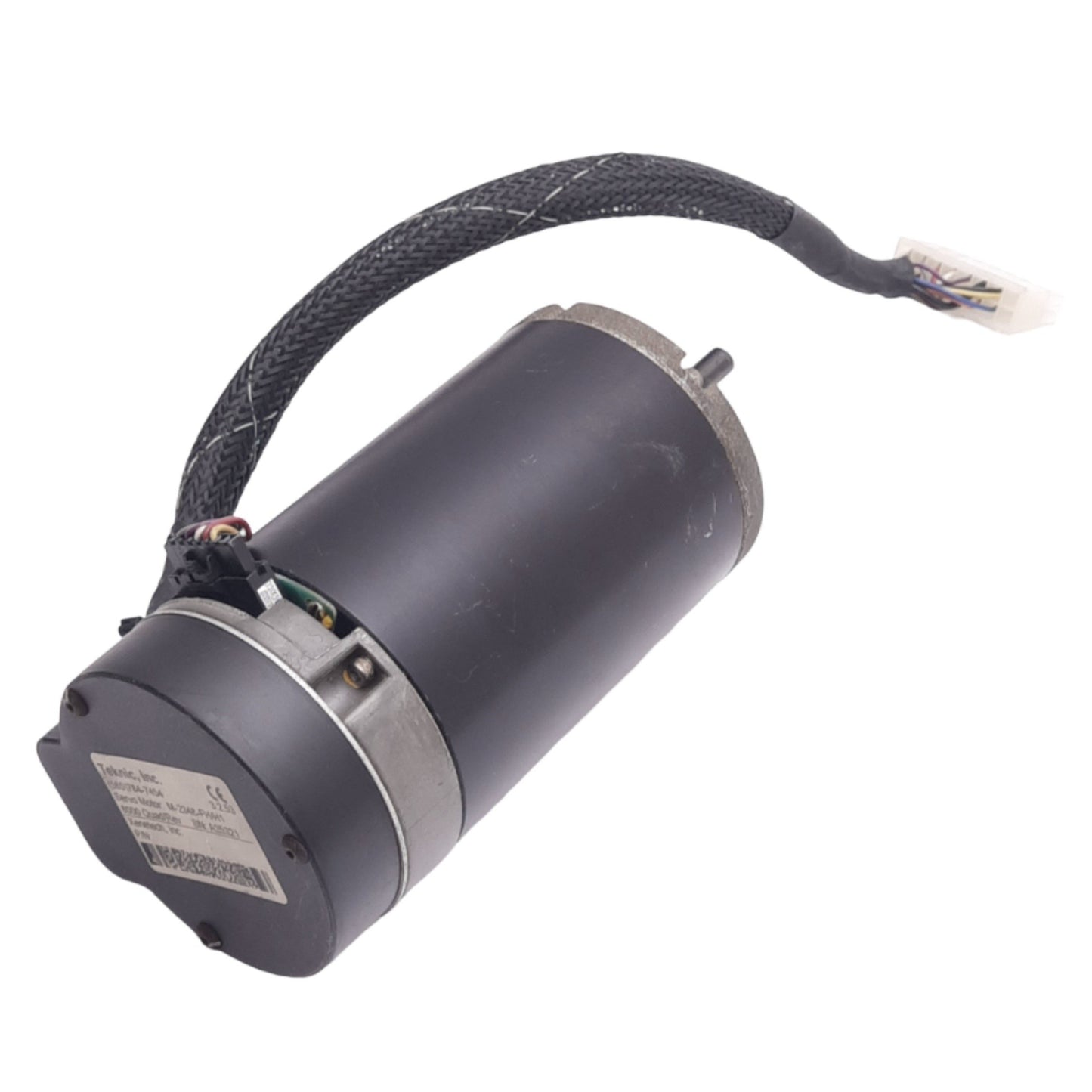 Used Teknic M-2348-FH/H1 Servo Motor, ø1/4in Shaft, 8000 counts/rev Encoder, 20-90VDC