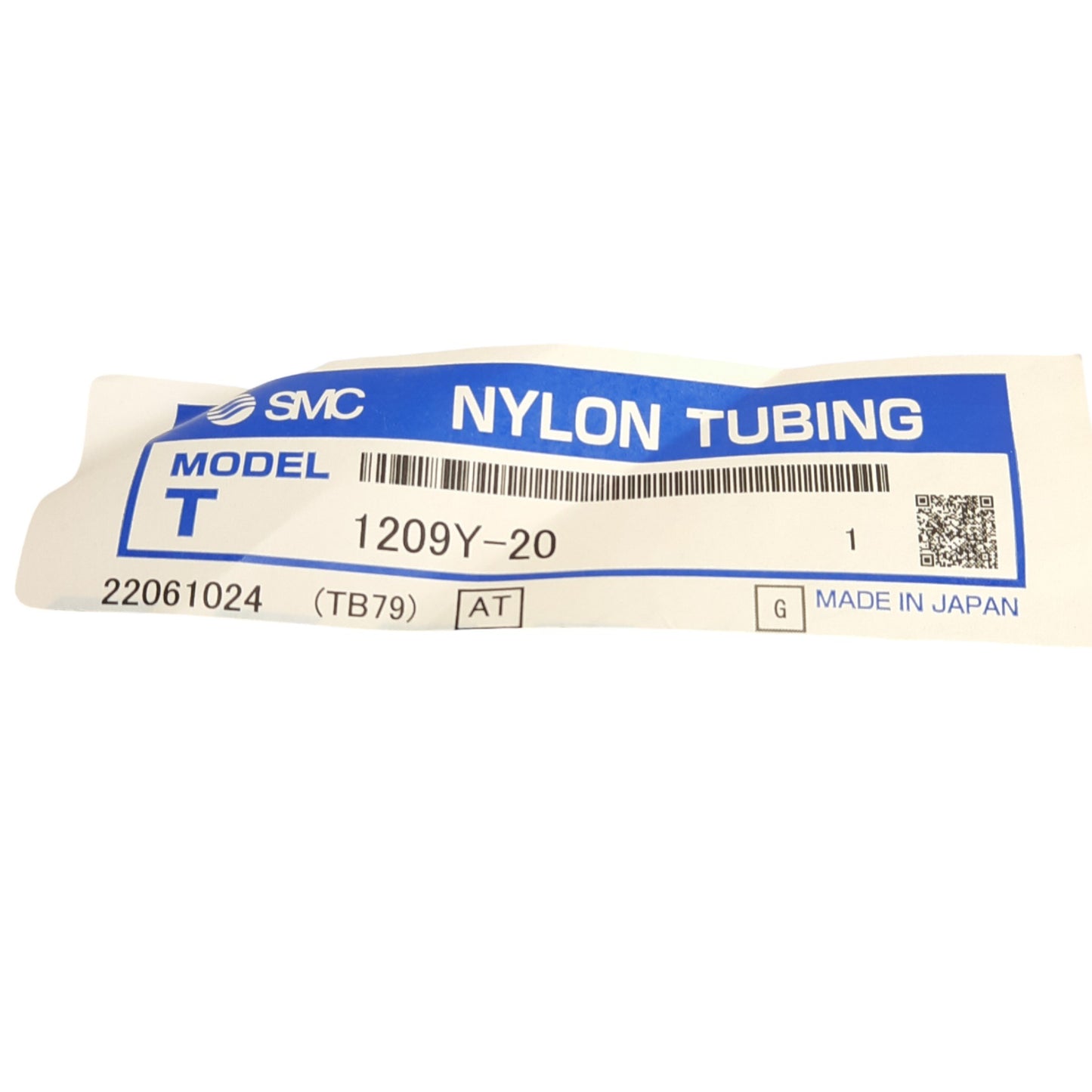 New SMC T1209Y-20 Yellow Nylon Tubing, ø12mm OD, ø9mm ID, 1.0MPa @ 60°C, 20m Long