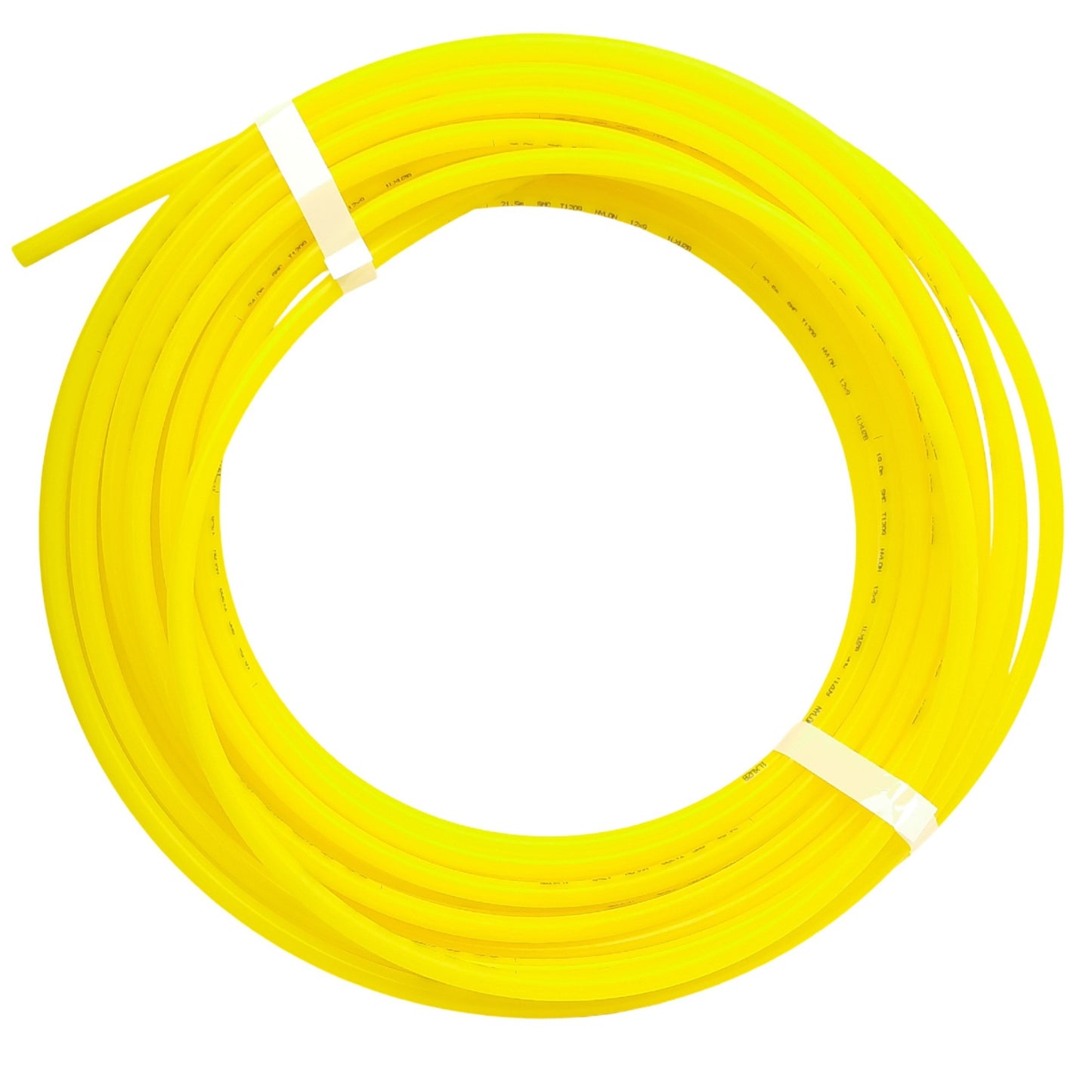New SMC T1209Y-20 Yellow Nylon Tubing, ø12mm OD, ø9mm ID, 1.0MPa @ 60°C, 20m Long
