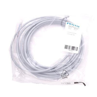 New Festo NEBU-M8G3-K-5-LE3 Cable for Pressure Sensor, M8 3-Pin Female, 5m Length