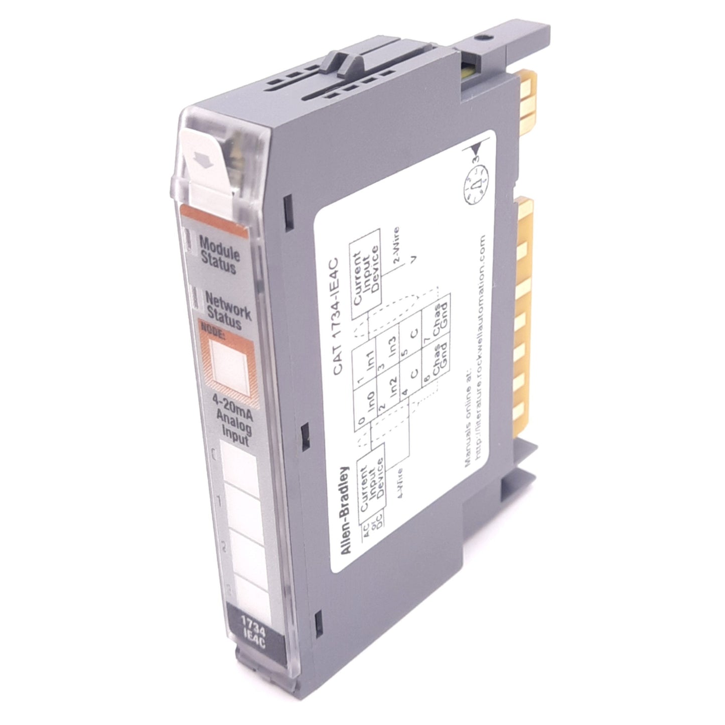 Used Allen Bradley 1734-IE4C POINT I/O Input Module, 4-Channel, 0/4-20mA In, 24VDC