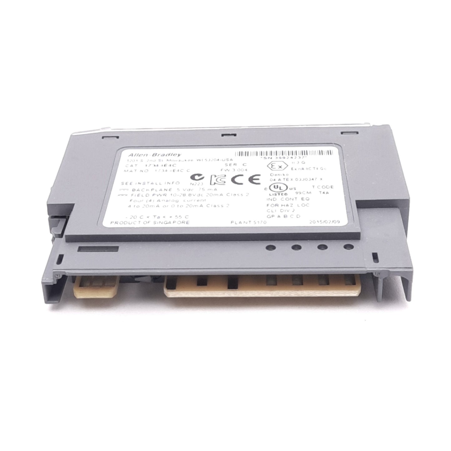 Used Allen Bradley 1734-IE4C POINT I/O Input Module, 4-Channel, 0/4-20mA In, 24VDC