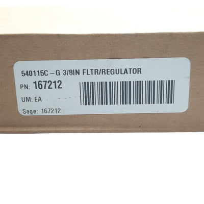 New Liquiddynamics 540115C-G Filter/Regulator 3/8 in NPT, 230 PSI in 175PSI Set
