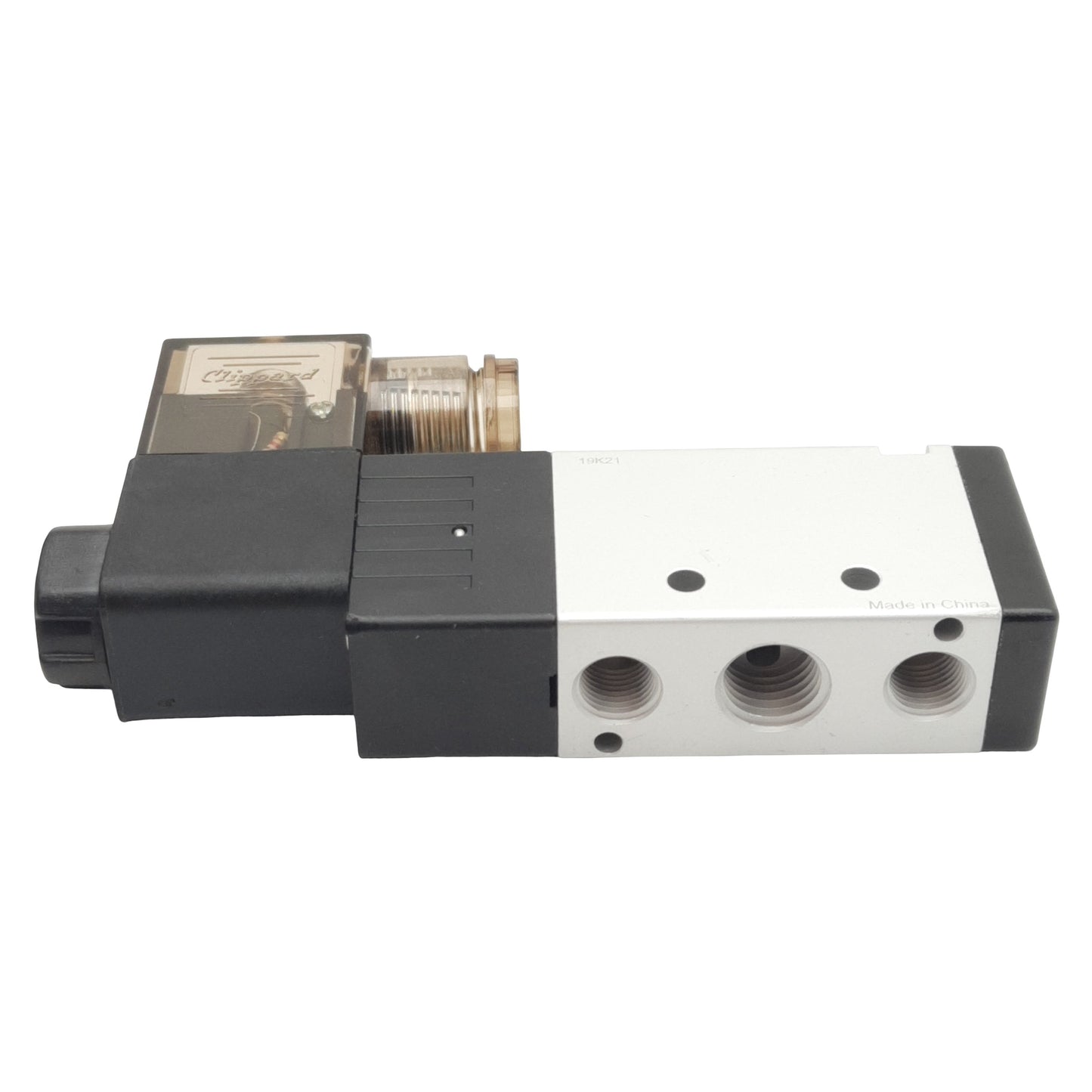 Used AKO Pinch C-16739-A Solenoid Valve, 3/2-Way NO, 20-120psi, 1/4in NPT, 24VDC Coil