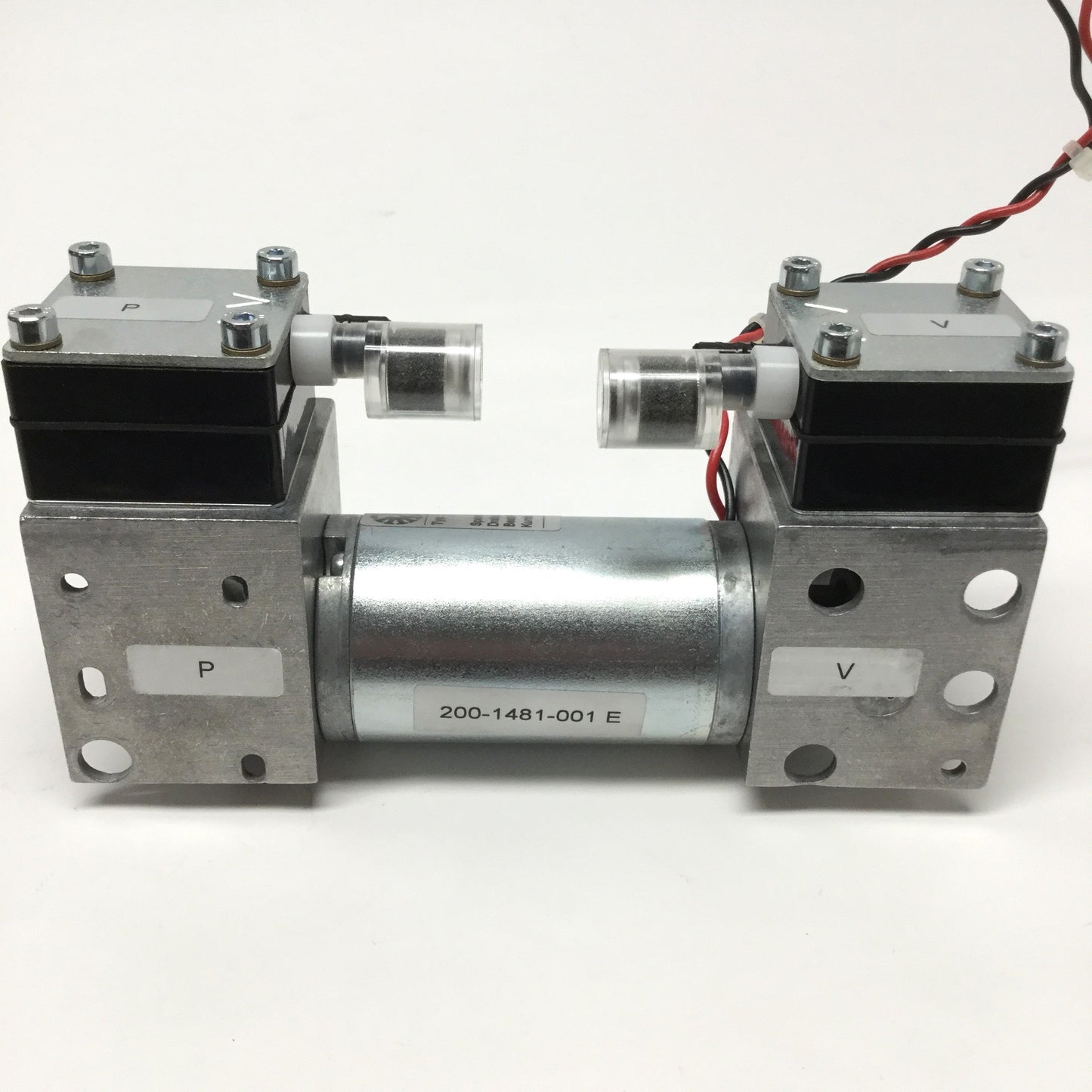 Used Thomas 70101322 Miniature Diaphragm Vacuum Pump Compressor 24VDC, 12psi/21.5inHg