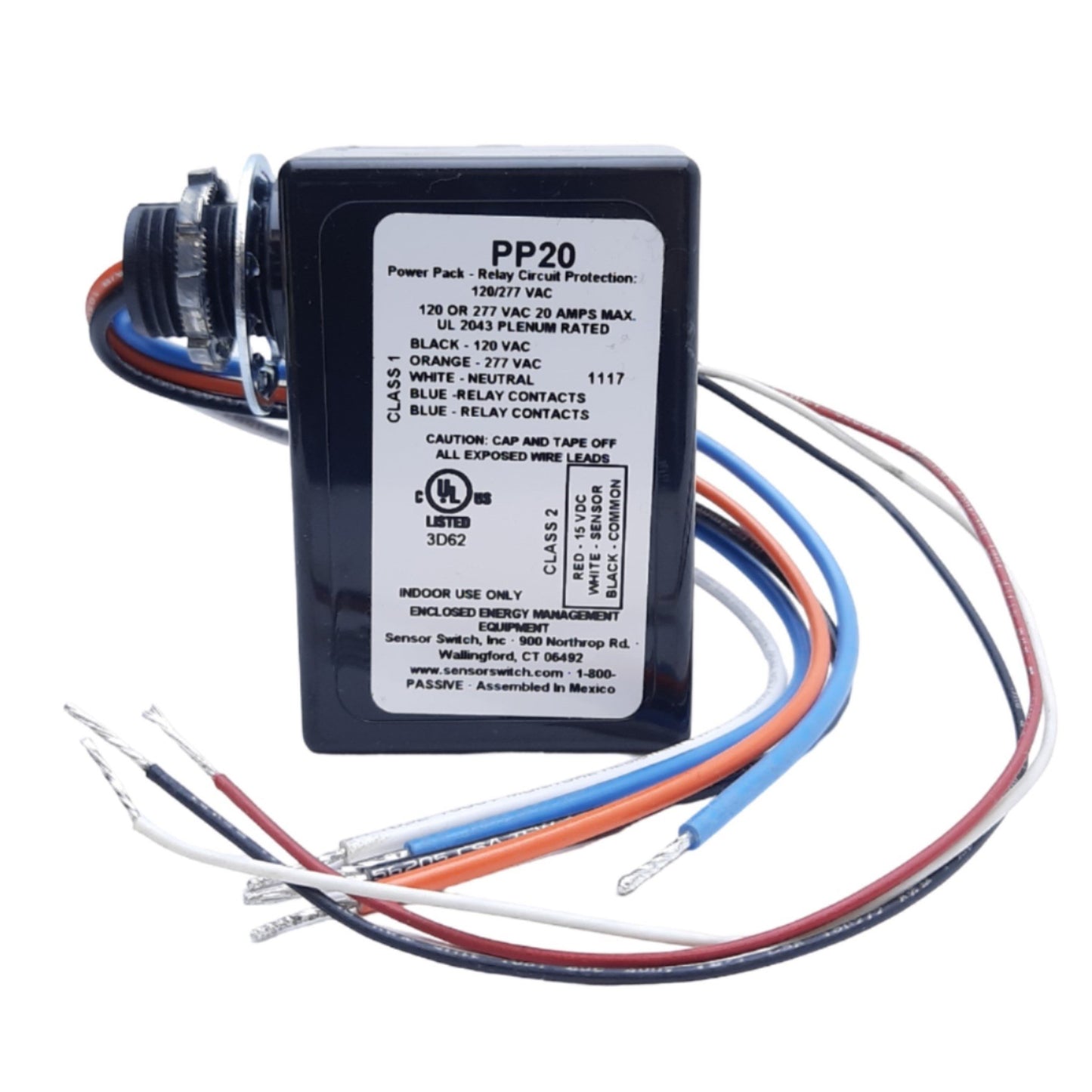 Used Lot of 2 Sensor Switch PP-20 Power Pack Relay Circuit Protection 20A 120/277 VAC