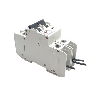 Used Eaton FAZ-D1/2-NA Circuit Breaker 2 Pole, 277VAC 48VDC 1A, 10kA, DIN