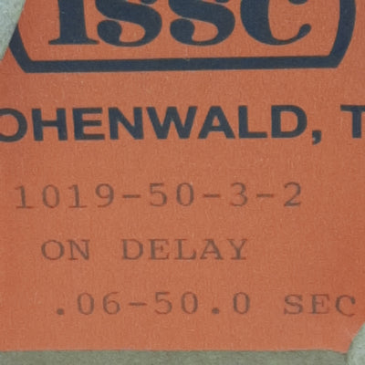 New ISSC 1019-50-3-2 Solid-State Delay Timer, 0.06-50sec, 110VAC/VDC In, 11-Pin
