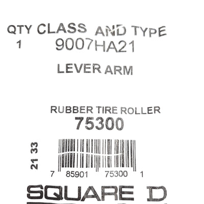 New Square D 9007HA21 Lever Arm, 0.88 to 4 Inch Arm, 2.13 Inch Rubber Roller