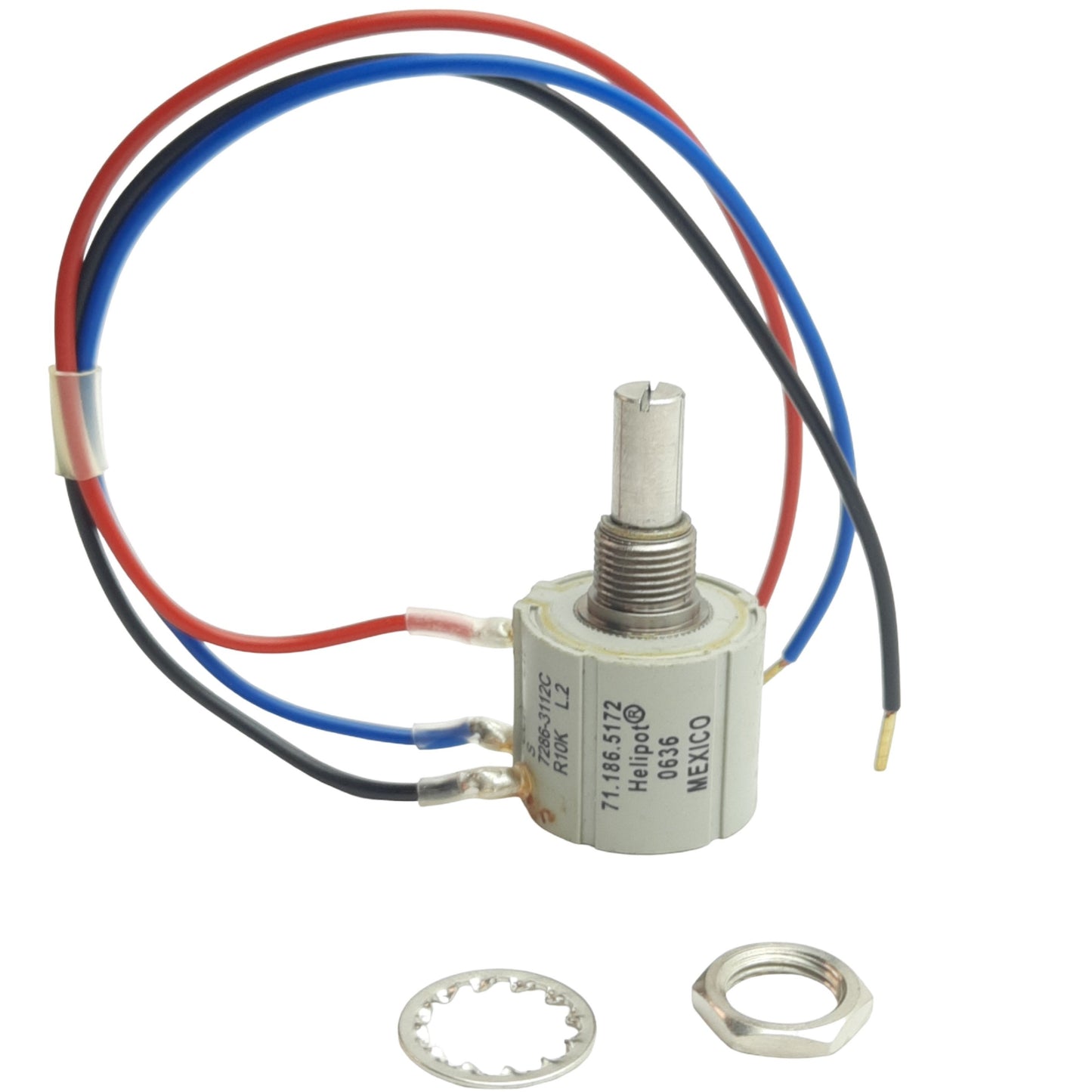 New Heildelberg 71.186.5172 Potentiometer Switch Rotary, Shaft Diameter 6.3mm 10K