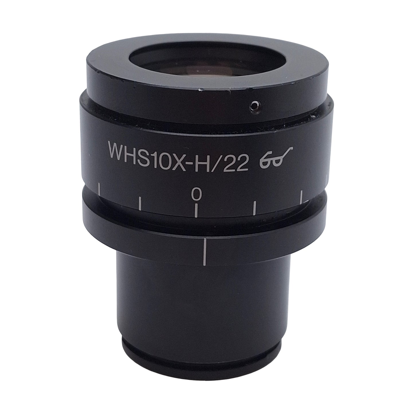 Used Olympus WHS10X-H/22 Microscope Eyepiece w/ Scale, For ø30mm Tubes, Adjustable