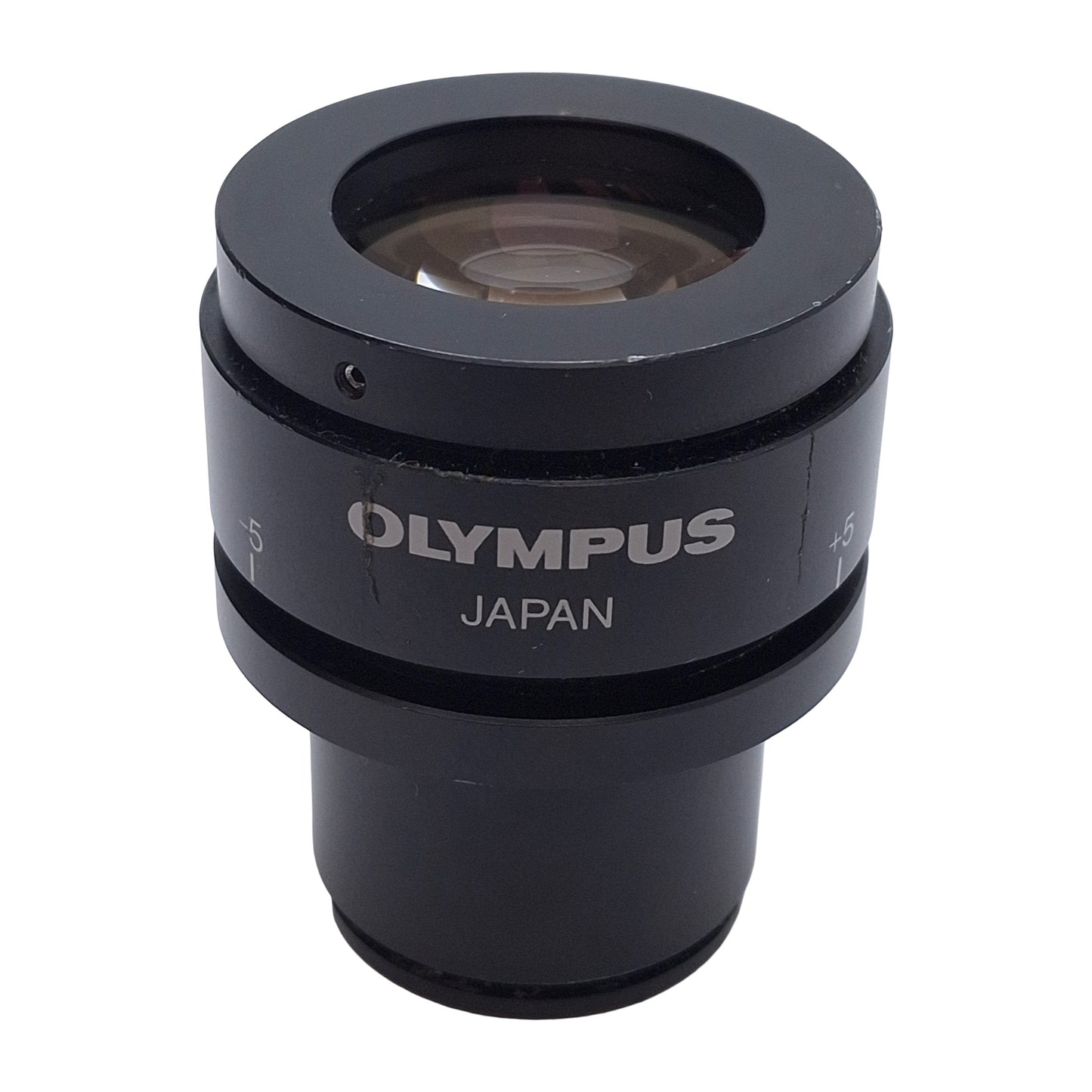 Used Olympus WHS10X-H/22 Microscope Eyepiece w/ Scale, For ø30mm Tubes, Adjustable