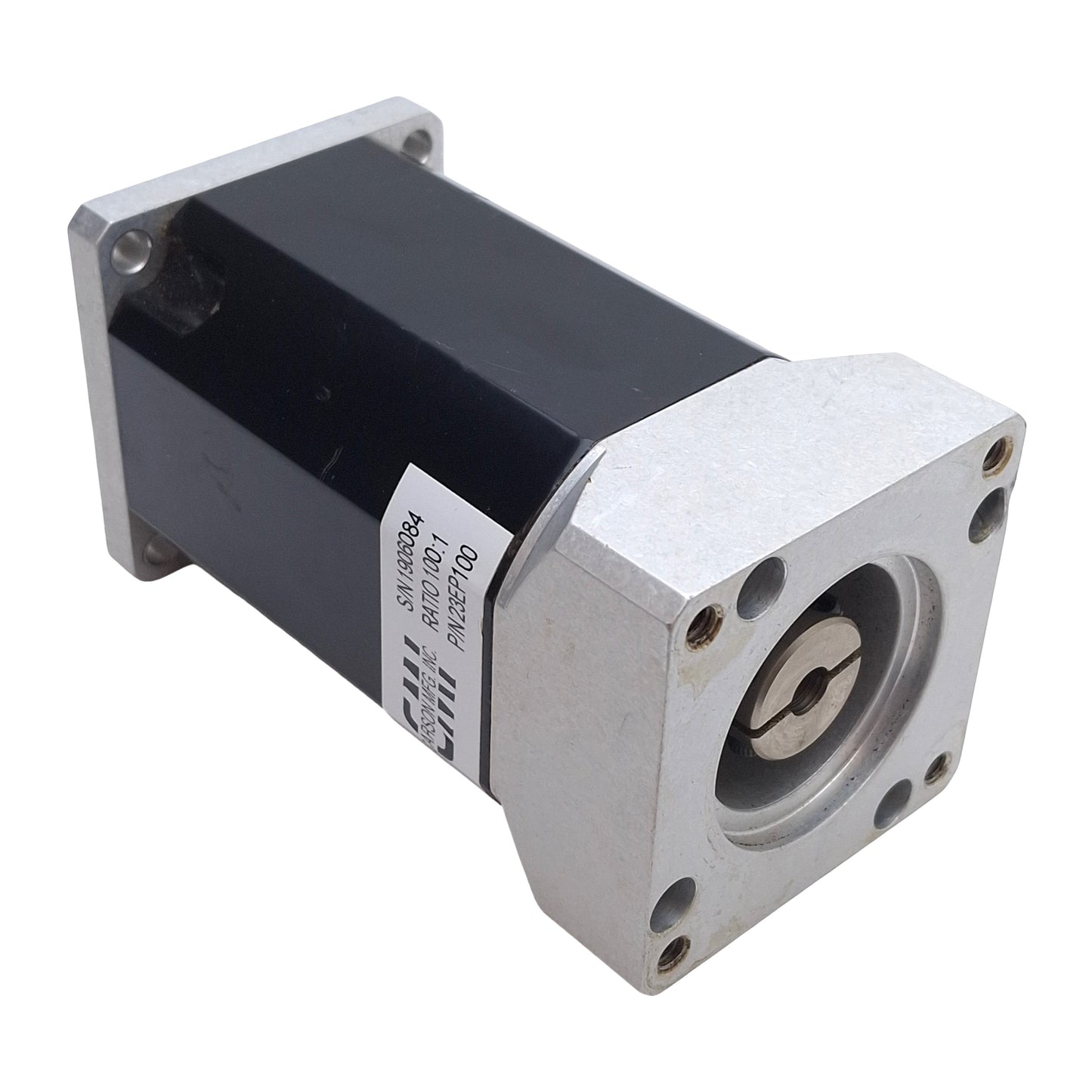 Used Carson 23EP100 Eliminator Planetary Gearbox 100:1 308in-lbs ø5/8in Shaft NEMA 23