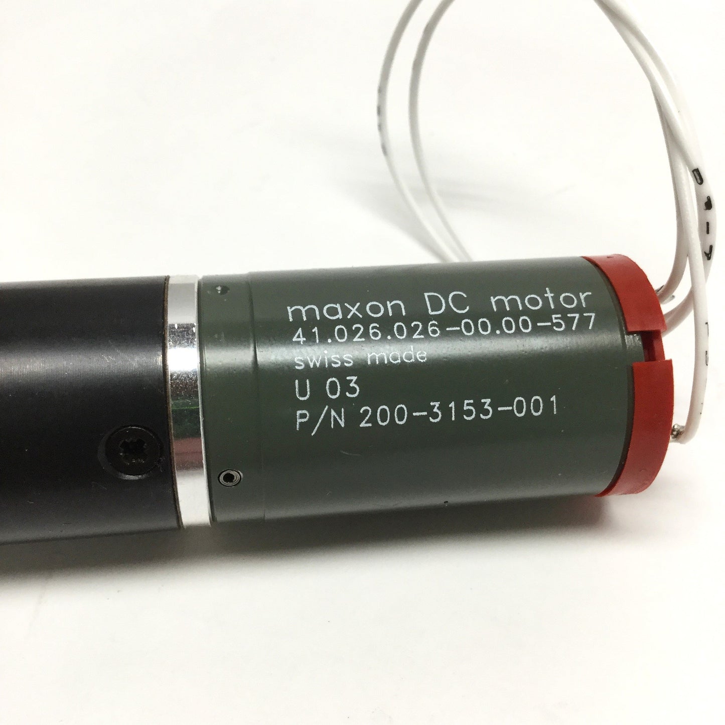 Used Maxon 41.026.026-00.00-577 DC Motor 24VDC w/Gear Head, Ø5mm Shaft, 40RPM