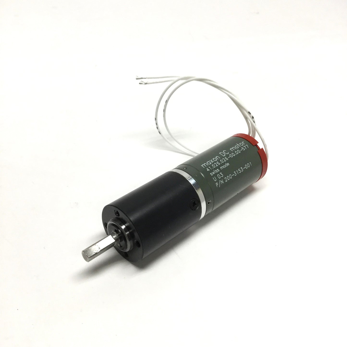 Used Maxon 41.026.026-00.00-577 DC Motor 24VDC w/Gear Head, Ø5mm Shaft, 40RPM