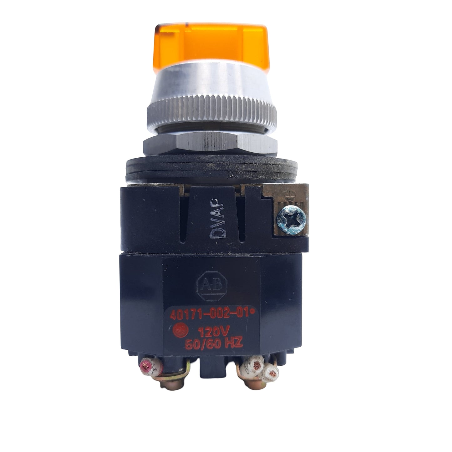 Used Allen Bradley 800T-16JA2KB7AX Switch Selector 3-Position, 1NO-1NC 120V AC